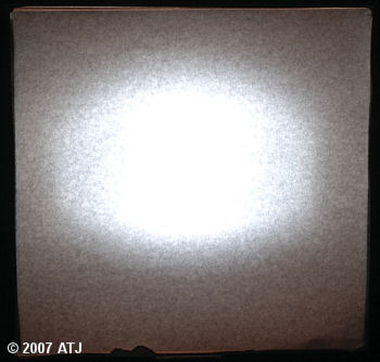Softbox showing distribution of light